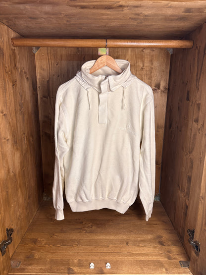 AW90/91 COTTON FLEECE RIPSTOP SMOCK in Pure White