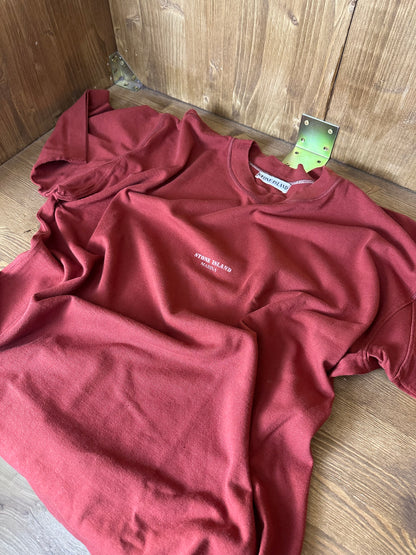 SS80s MARINA TEE in Brick red
