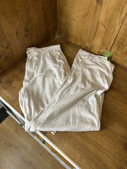 90S COTTON TEE + SWEATPANTS in White