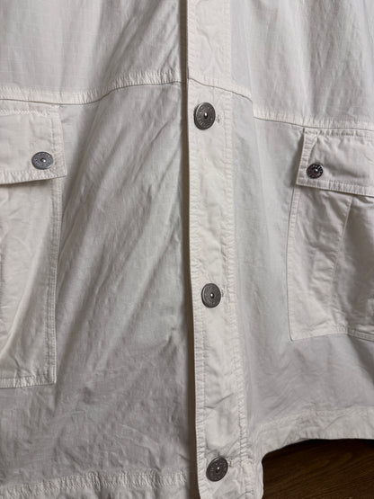 SS22 MACRO RIPSTOP OVERSHIRT in Pure White