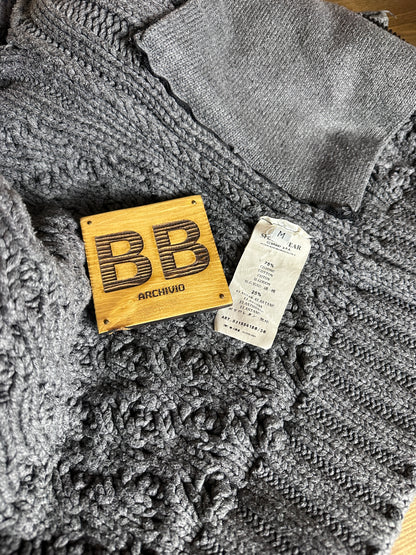 AW10 WINTER BAUMWOLL-KAPUZENJACKE in Basaltgrau von Archivio