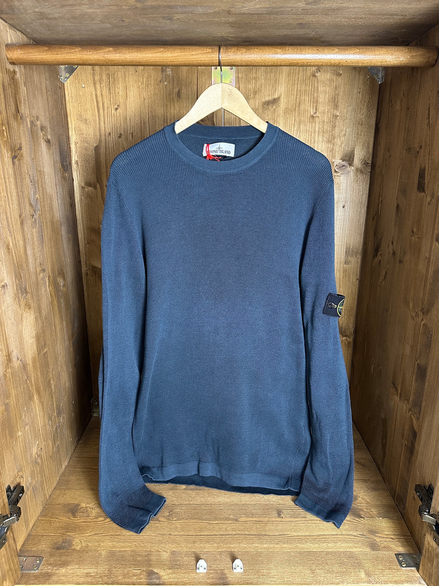 SS18 COTTON CREWNECK in Grey Blue (dyed from white)