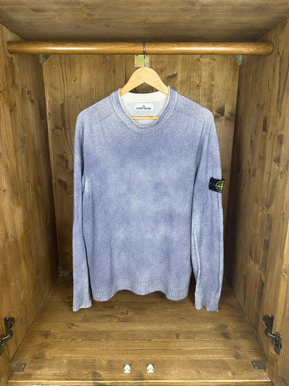 SS19 HAND SPRAYED JUMPER in Light Blue