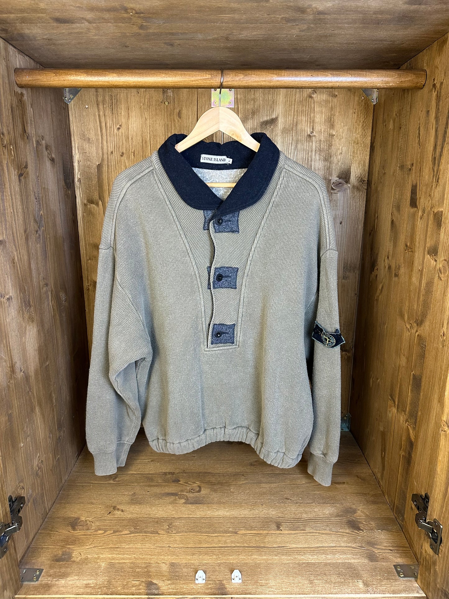 AW85 COTONE A COSTE JUMPER in Khaki