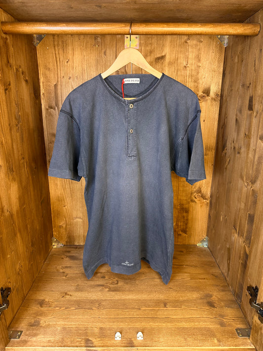 SS80s METAL BUTTONS + FRONT SPELLOUT in Faded Blu Night