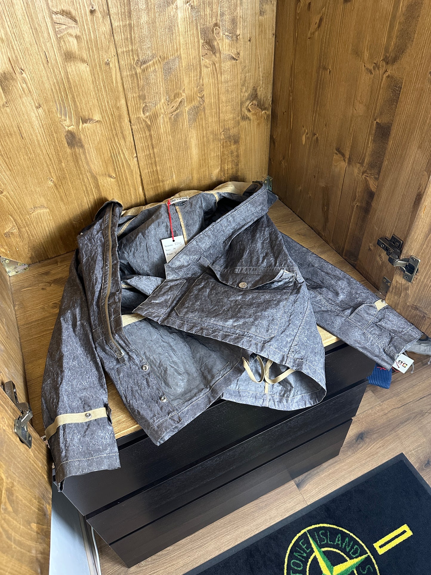 SS02 LAMINATED WEBBING in Traffic Grey B