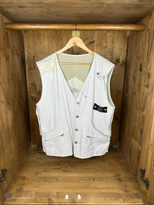 SS82 TELA STELLA MULTI POCKET UTILITY VEST in White