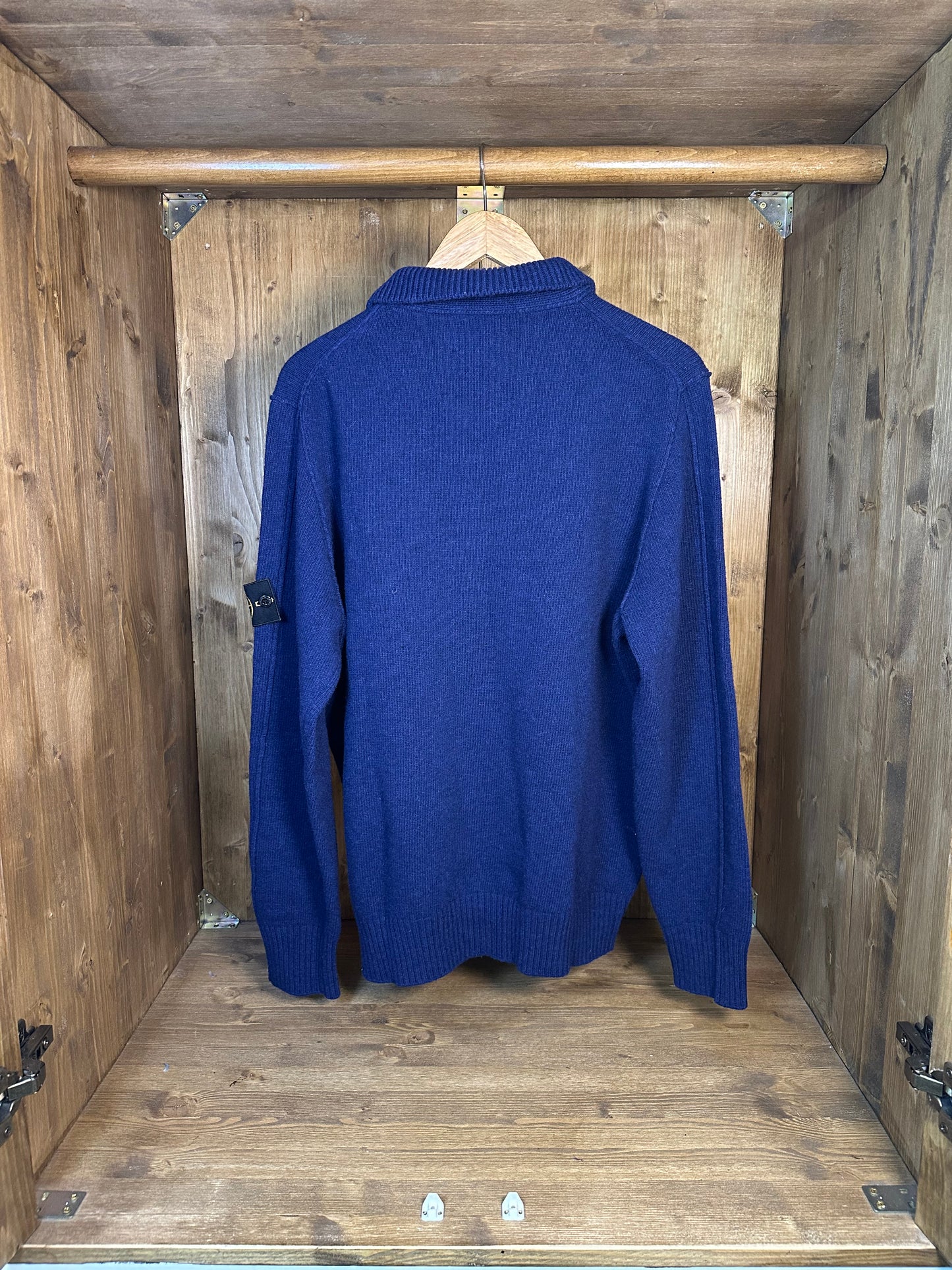 BLUE NIGHT WOOL CARDIGAN