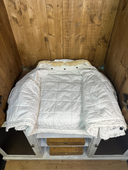 AW1985 COYOTE BEIGE FUR TRIM HOOD JOCK