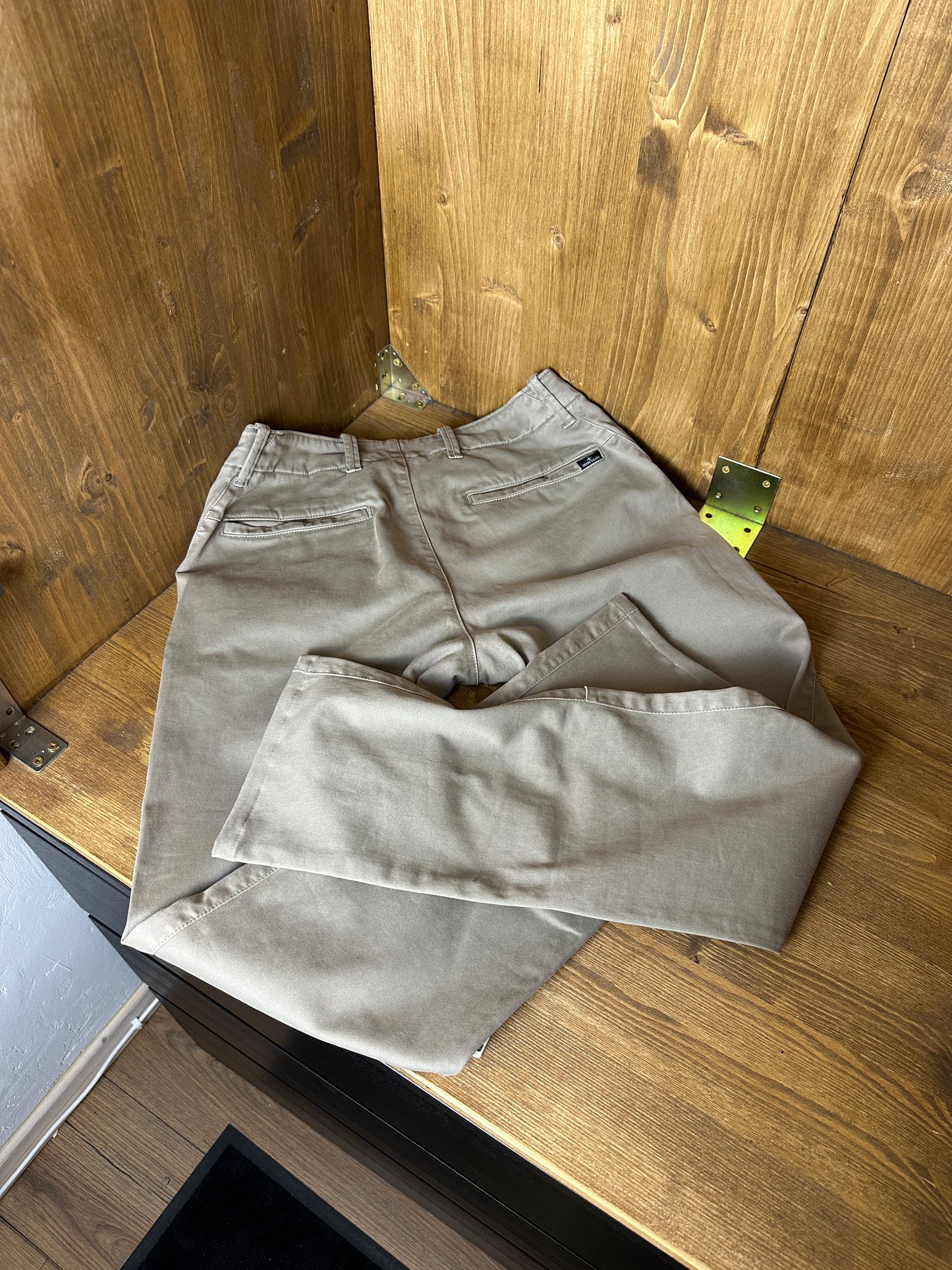 AW14 PLAIN COTTON JEANS in Stone Grey