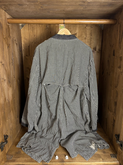 SS86 MARINA REPS PIGMENT TRENCH COAT in White&Black