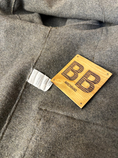 AW92 RAW CUT WOOL JACKET in Antracite Grey