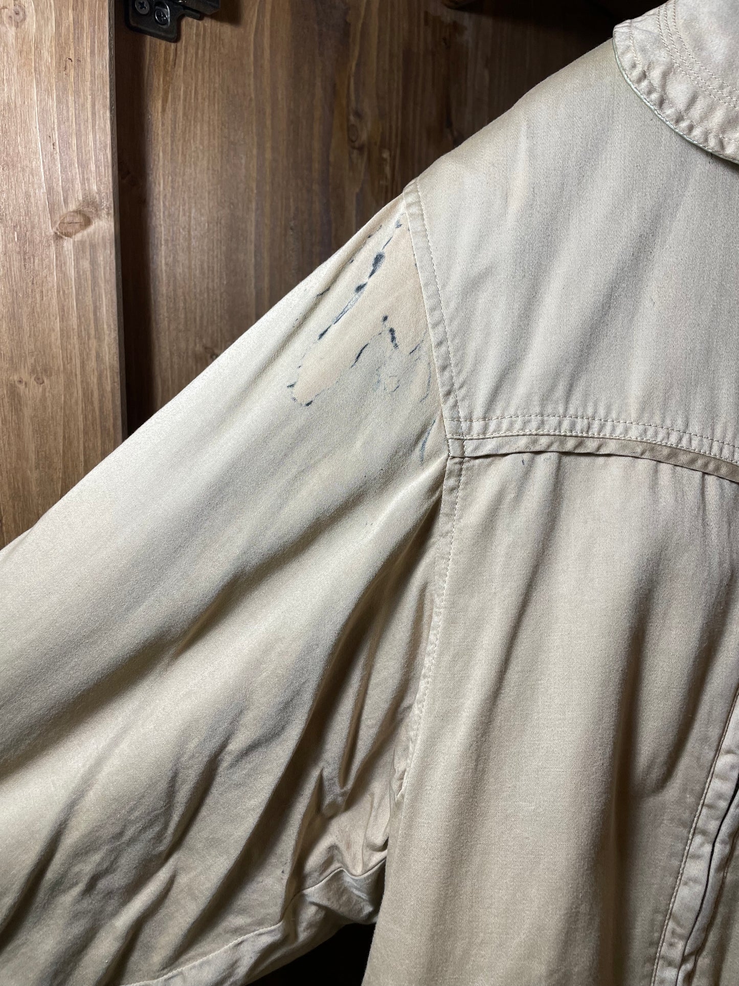 Raso Gommato bomber aviator sheepskin jacket with quilted inner