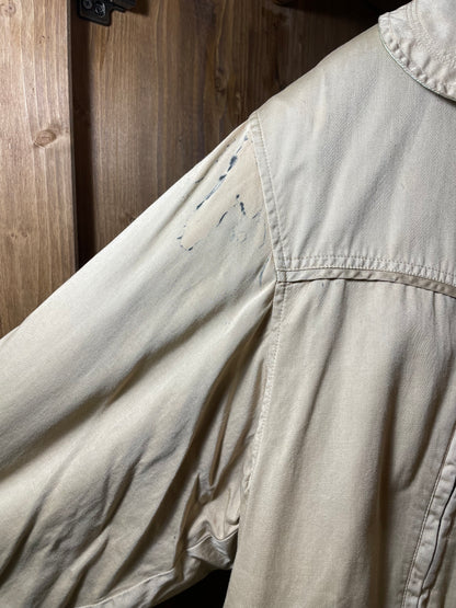 Raso Gommato bomber aviator sheepskin jacket with quilted inner