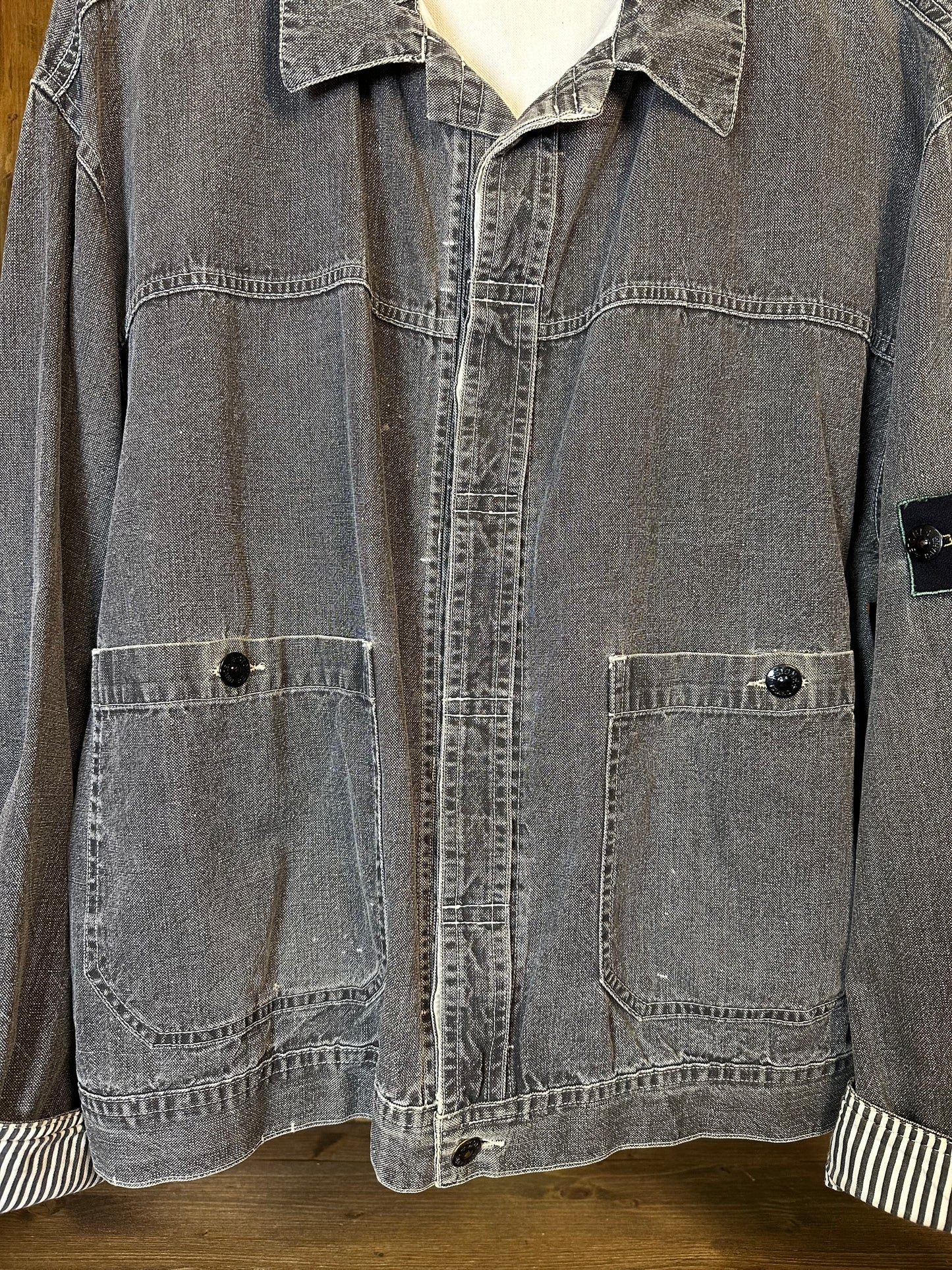 SS1988 PIGMENT PRINT DENIM CHORE CARPENTER cropped fit