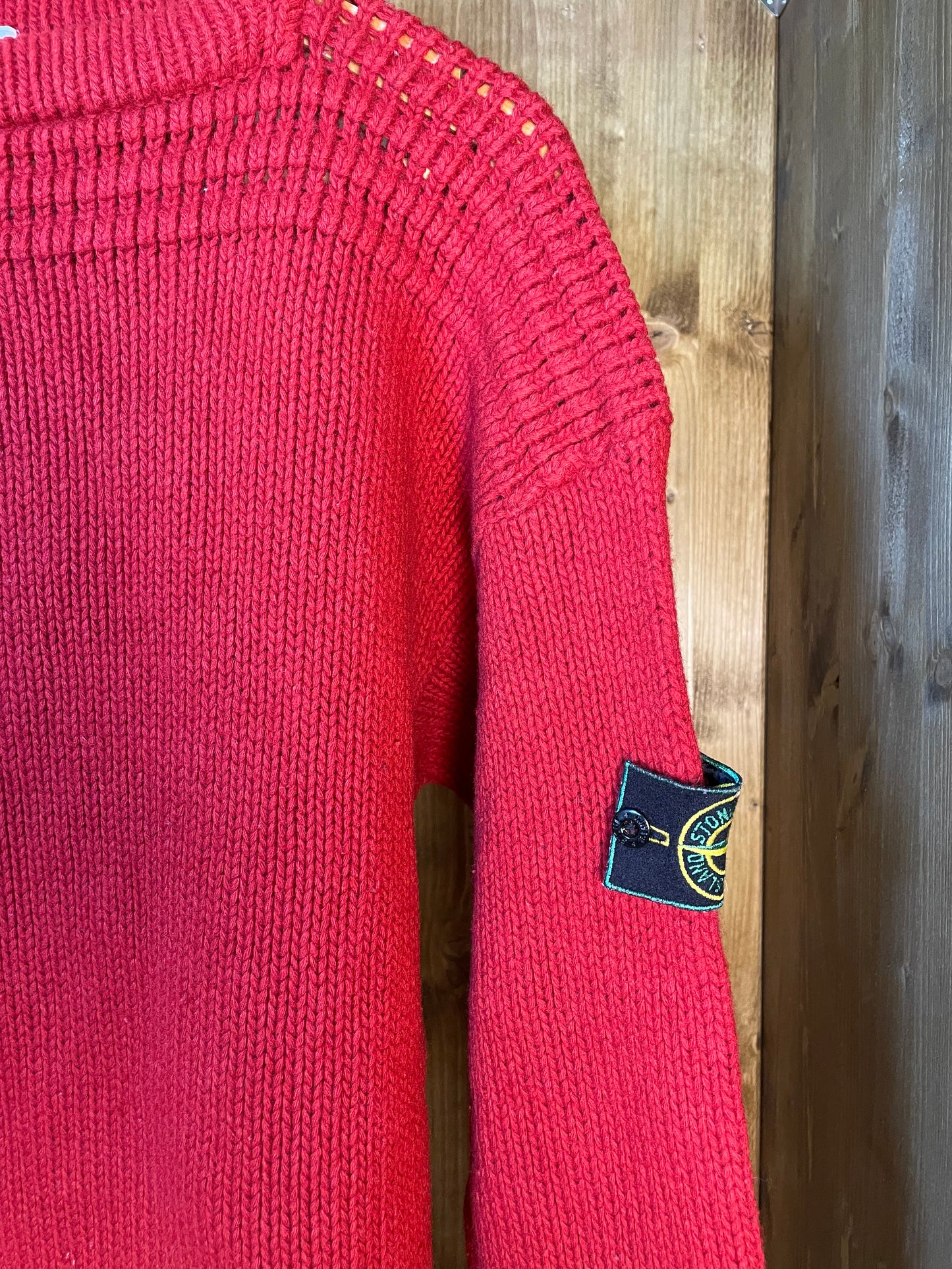 Red wool sweater 1990s