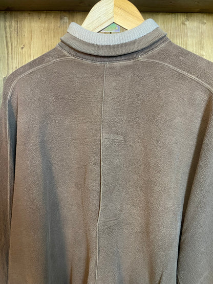 1988 Rollkragenpullover aus Teddyfleece in Braun