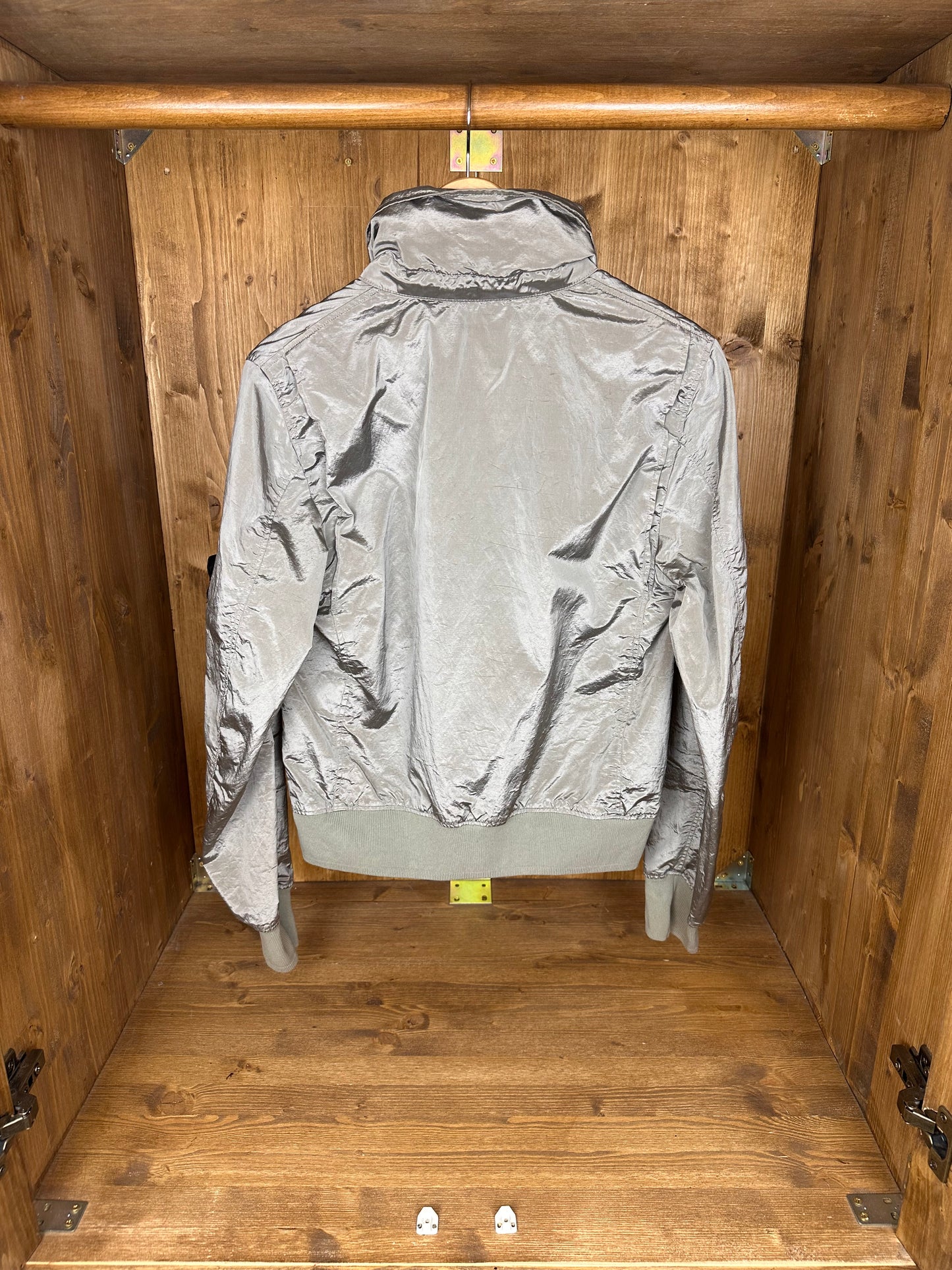 SS08 NYLON METAL FLIGTH BOMBER from Archivio in Space Grey