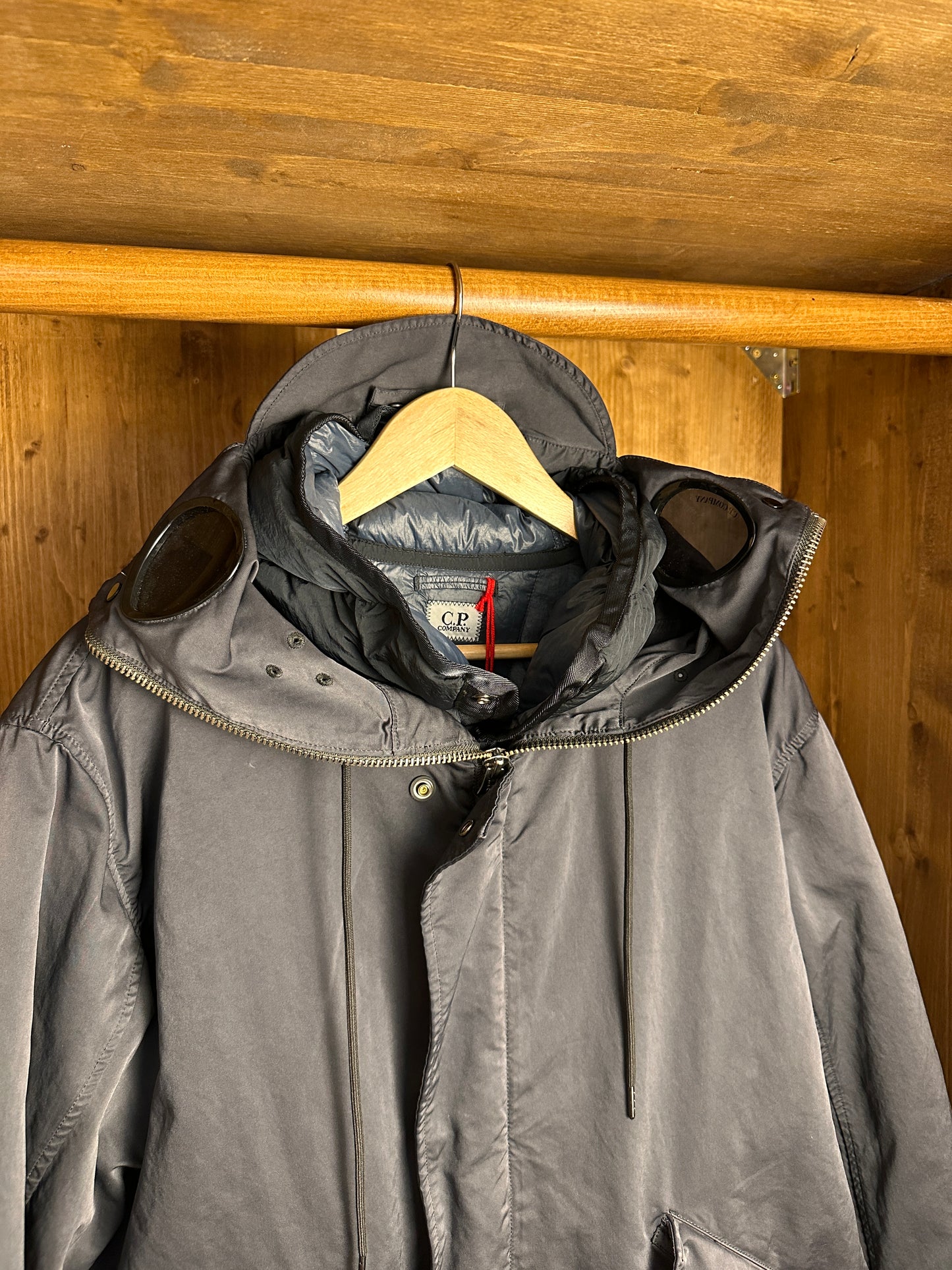 AW20s C.P. COMPANY MICRO KEI EXPLORER JACKET in Blue Green