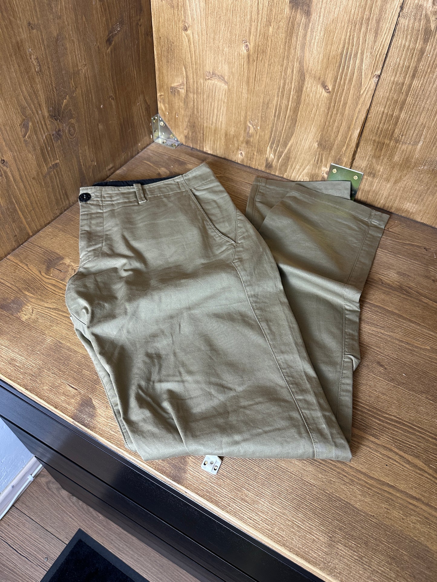 SS15 PLAIN COTTON JEANS in Yellow Grey