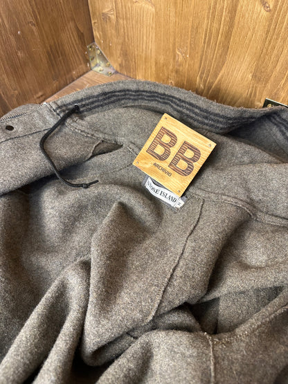 AW92 RAW CUT WOOL JACKET in Antracite Grey