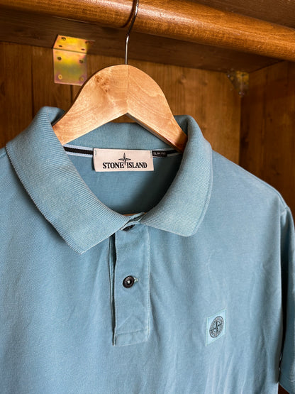 SS19 POLO SQUARE BADGE in Light Sky