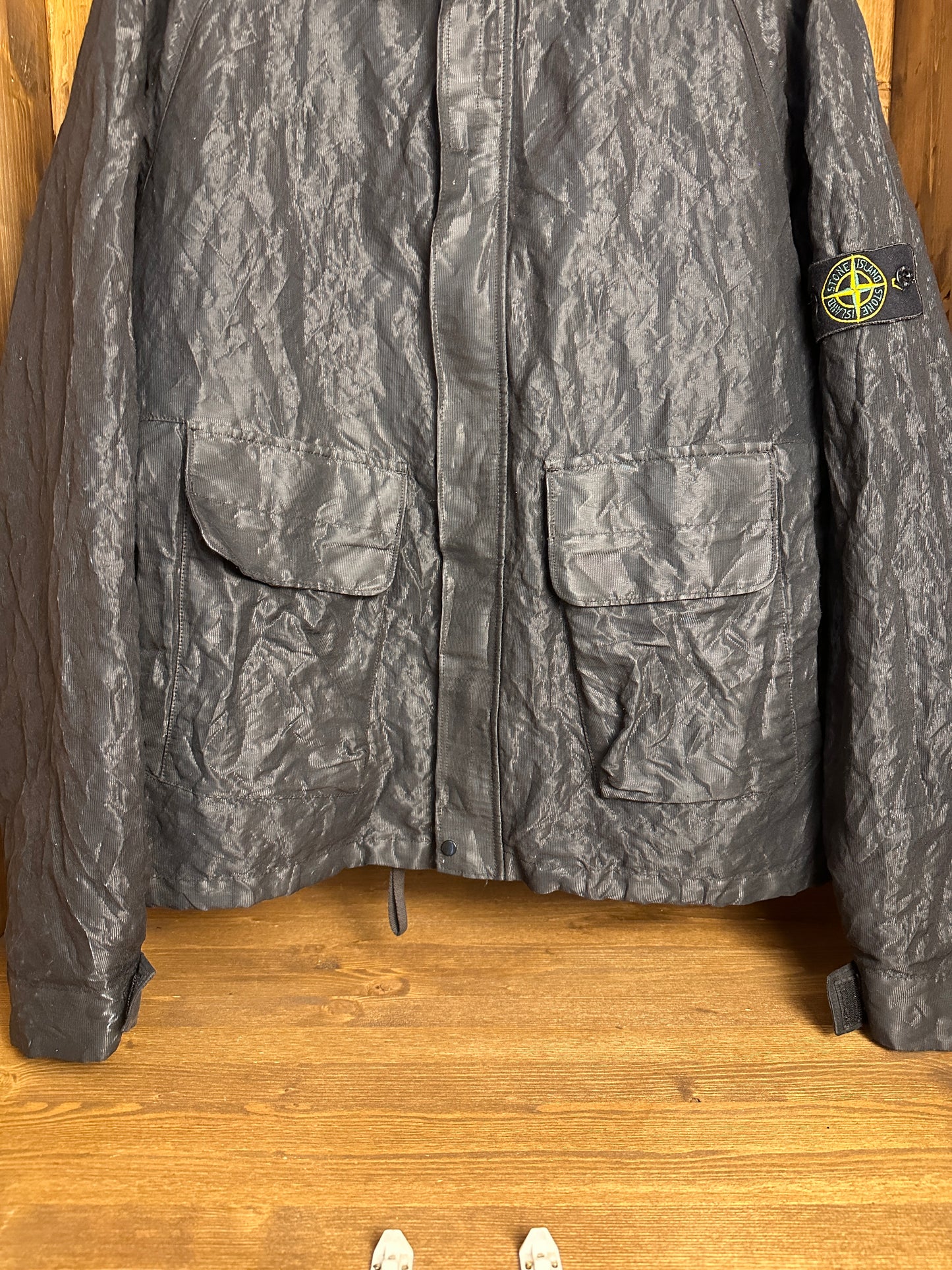 AW00 NYLON MESH JACKET in Black