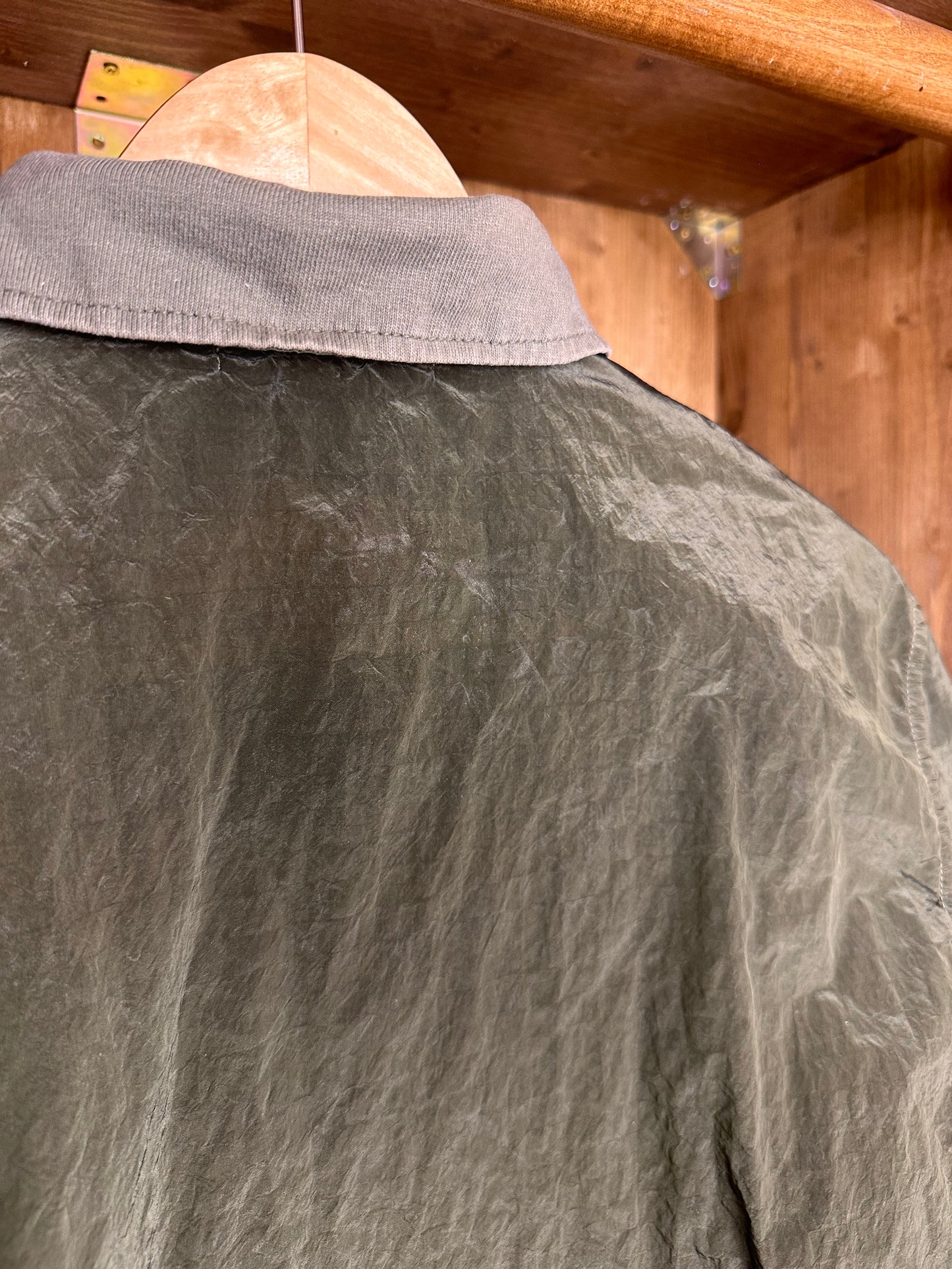 SS08 NYLON METAL JACKET in Light Green