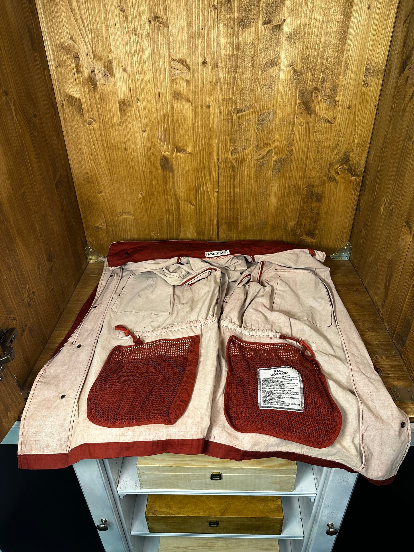 SS1989 RASO GOMMATO WHITE COVER M65 MILITARY JACKET