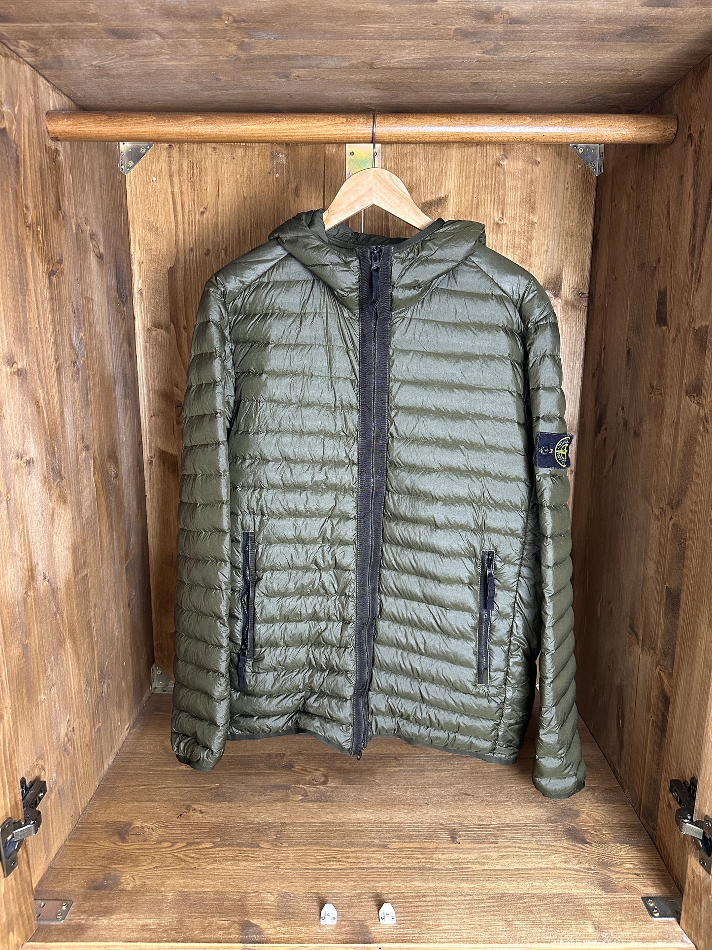 AW23 LOOM WOVEN CHAMBERS R-NYLON DOWN-TC in Mint Green