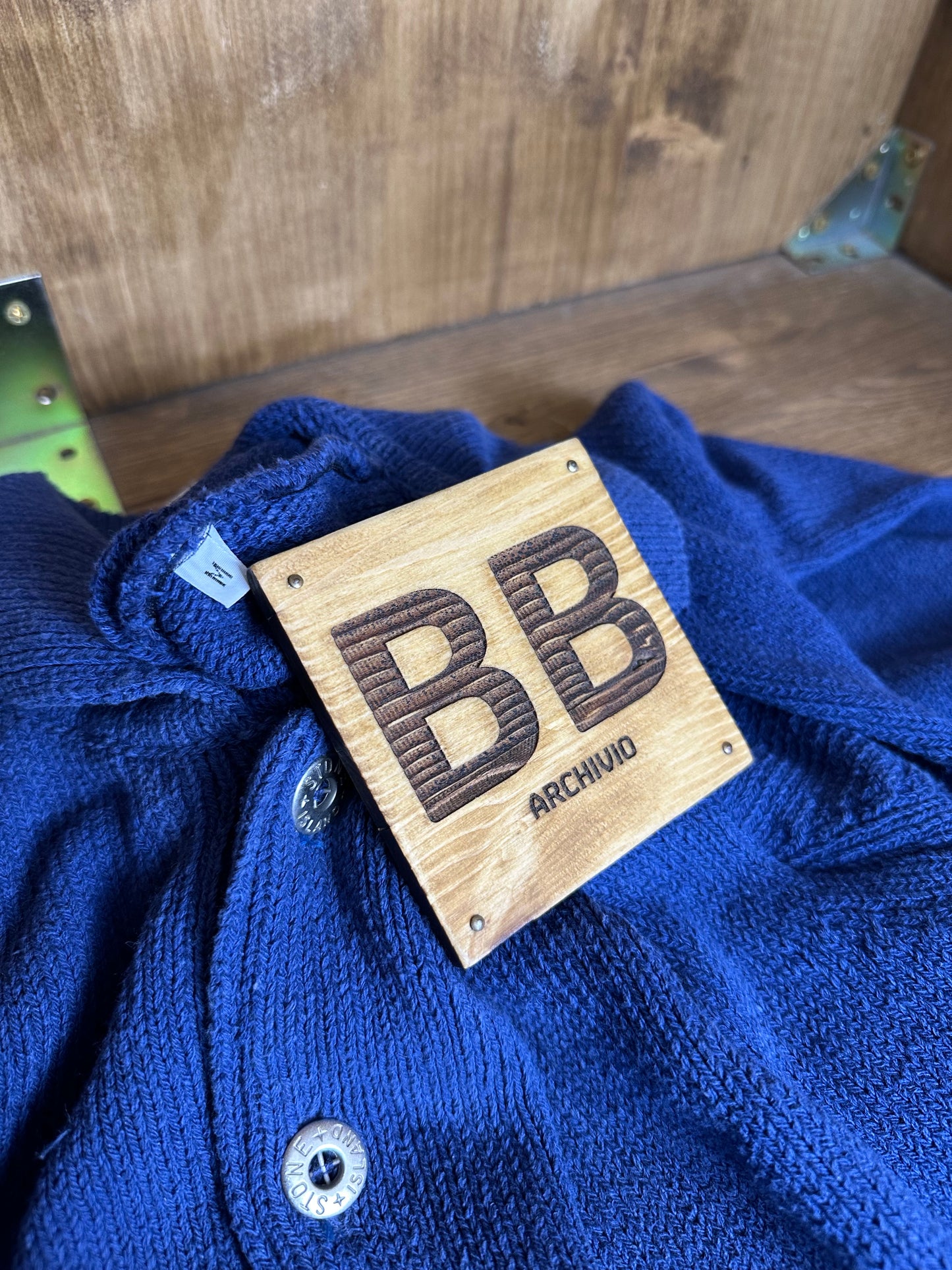 SS95 SILK+COTTON+FLAX POLO in Blue Lapis