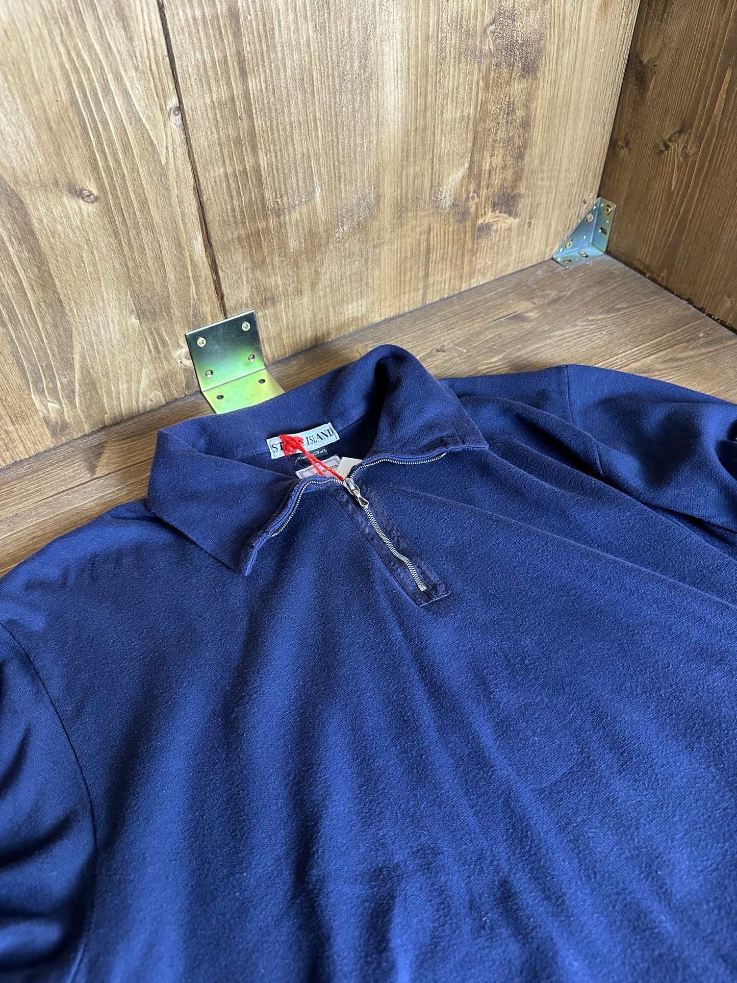 SS97 1/4 ZIP COTTON JUMPER in Blue Blueberry
