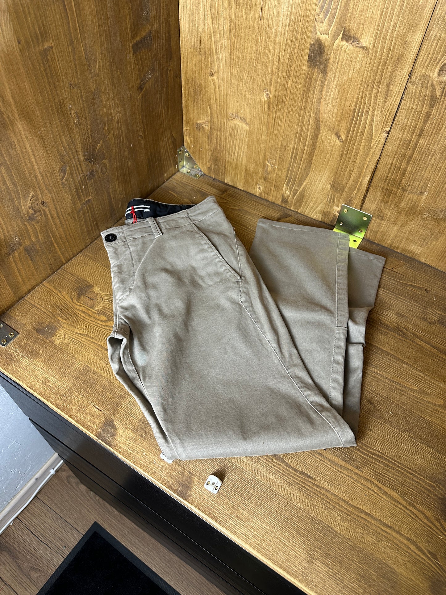 AW14 PLAIN COTTON JEANS in Stone Grey