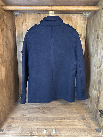 AW15 WOOL PEACOAT IN NAVY BLUE