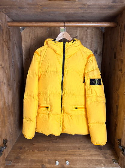 AW22 GARMENT DYED CRINKLE REPS R-NY DOWN in Yellow