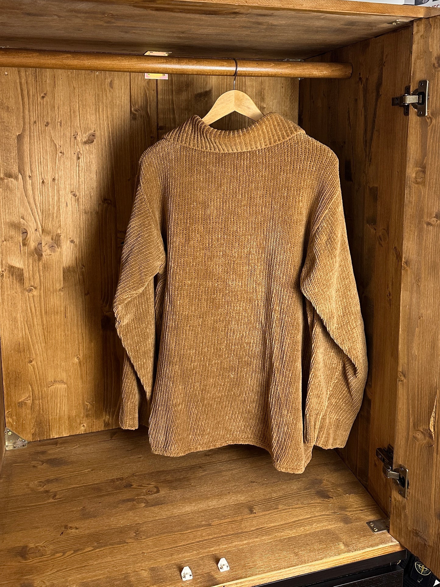 AW98 COTTON JUMPER in Green Brown