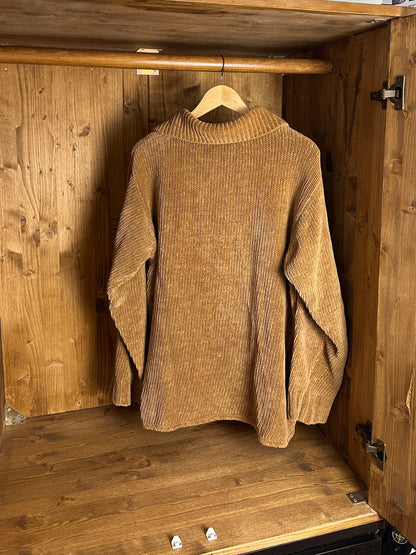 AW98 COTTON JUMPER in Green Brown