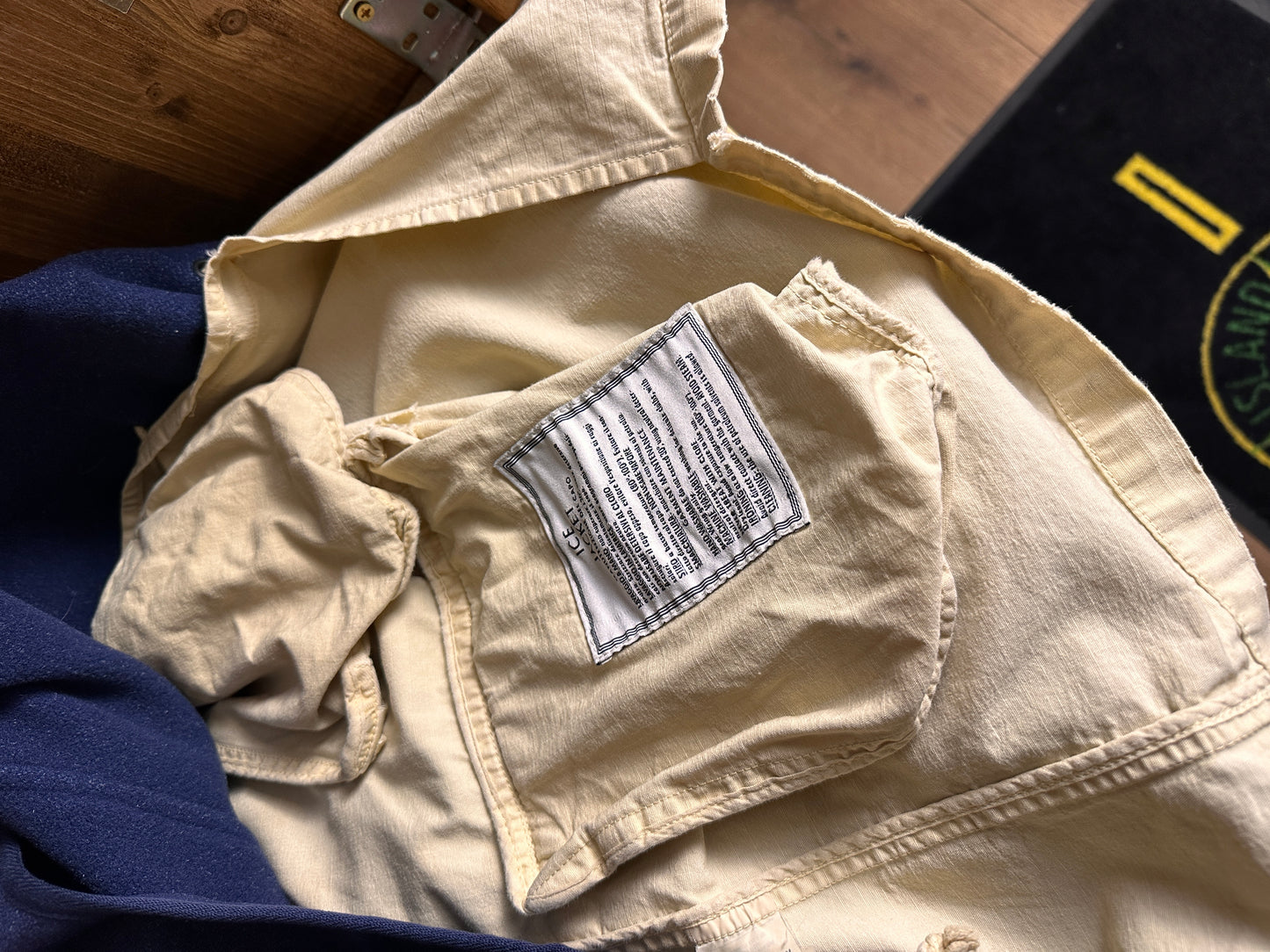 AW90/91 LUPO ICE JACKET CAMOUFLAGE COTTON RIPSTOP-ARMOR in Beige