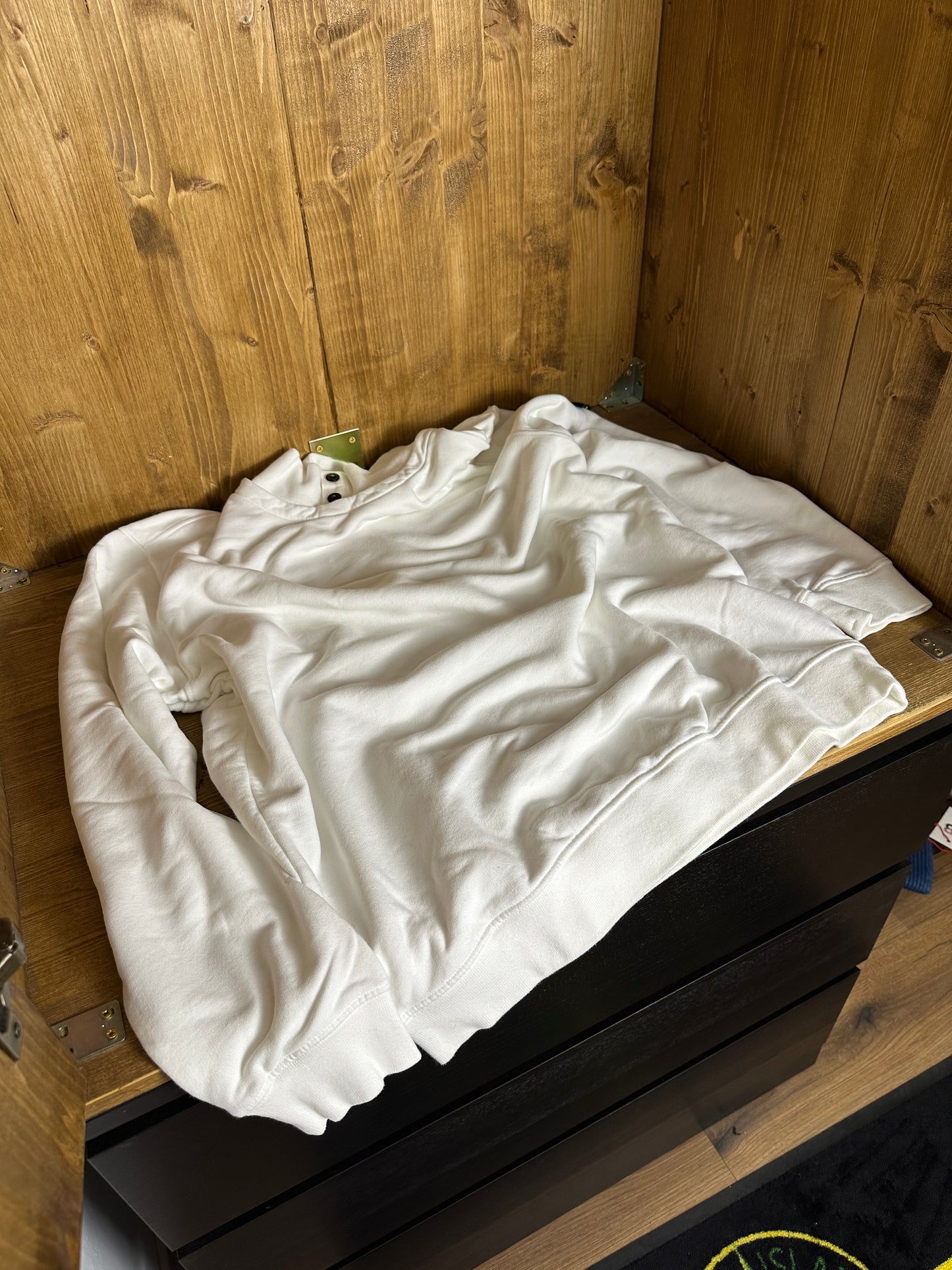 AW18 COTTON CREWNECK in Pure White