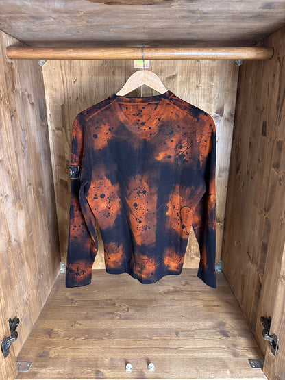 AW14/15 HAND PAINTED TORTOISE SHELL KNIT in Red and Black