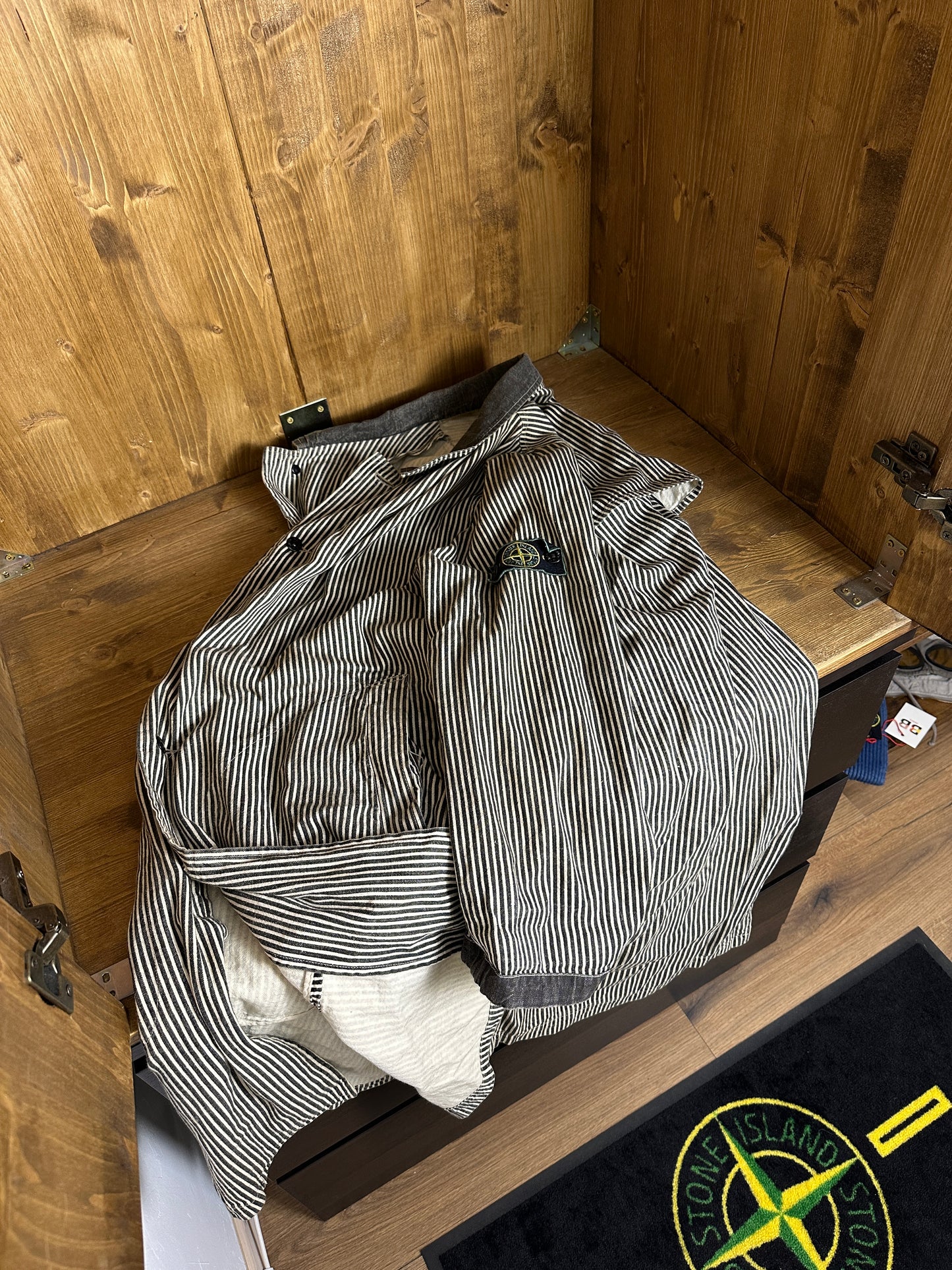 SS86 MARINA REPS PIGMENT TRENCH COAT in White&Black