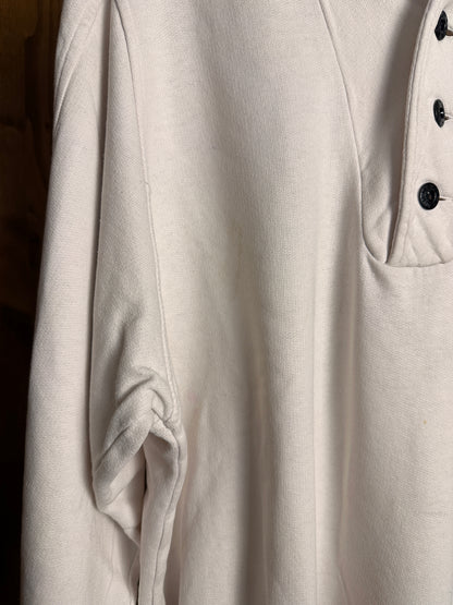 AW80s V-NECK COTTON JUMPER in White
