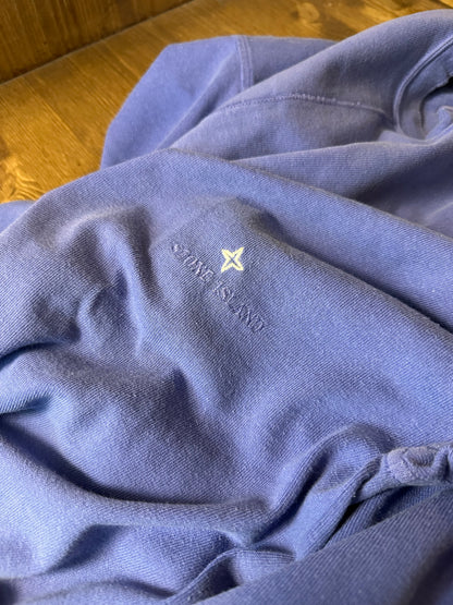 EMBROIDERED SPELL OUT PURPLE TEE