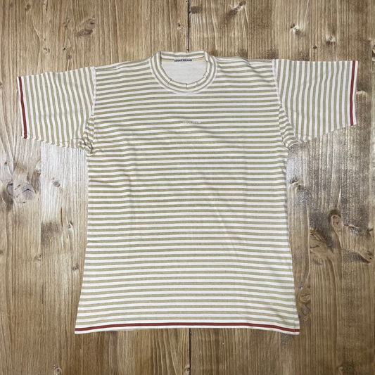 Green striped tee