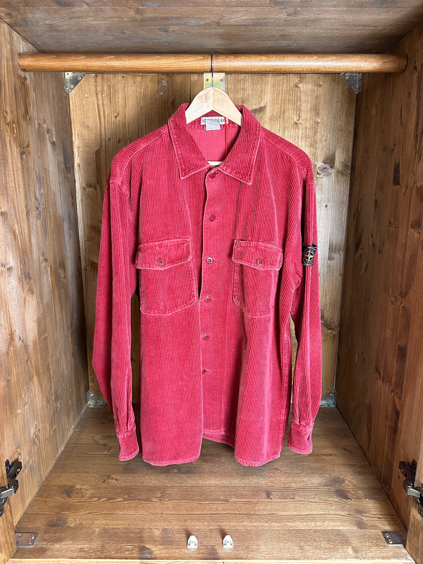 AW94 CORDUROY DOUBLE POCKET in Red Violet