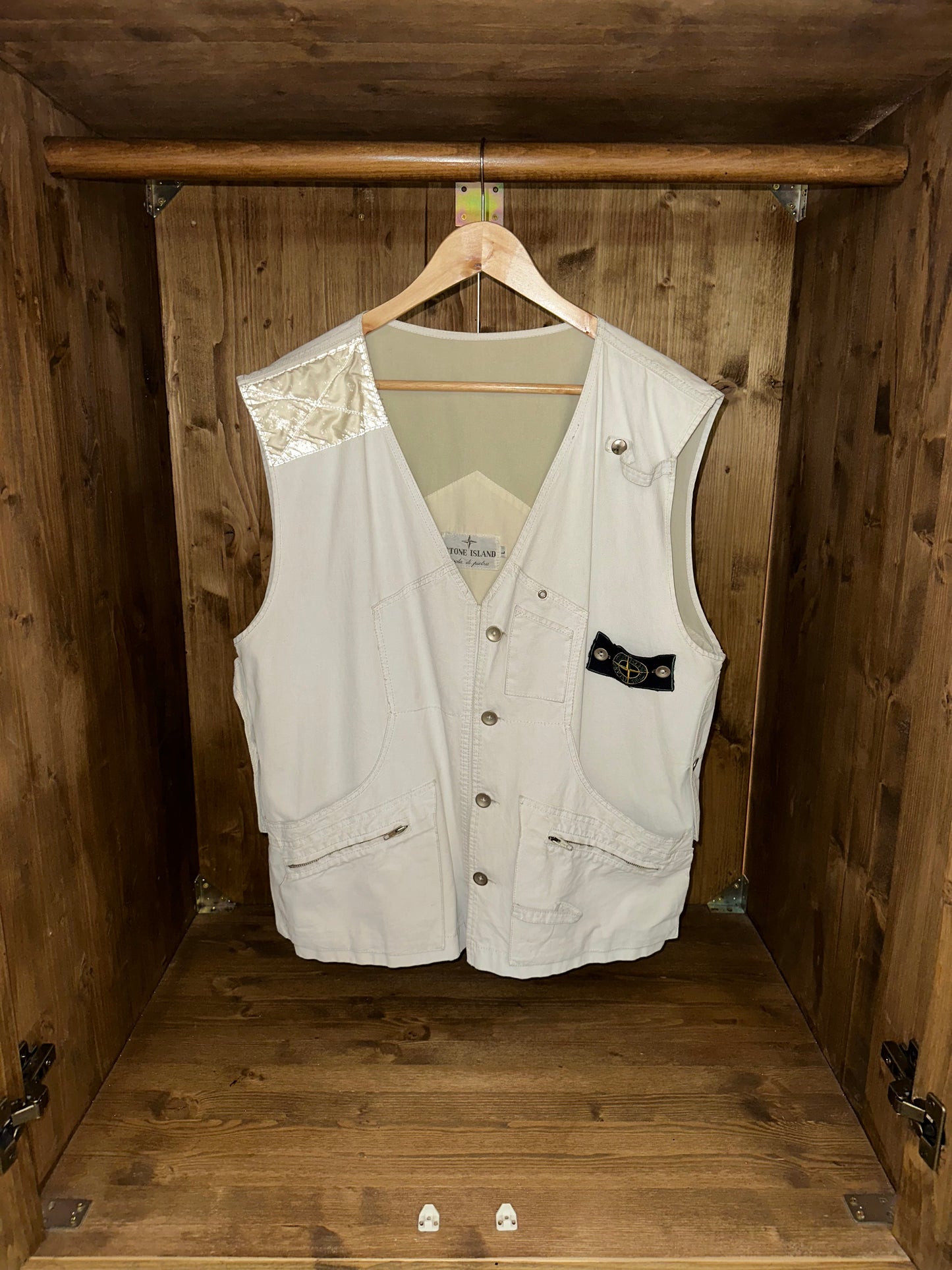 SS82 TELA STELLA MULTI POCKET UTILITY VEST in White