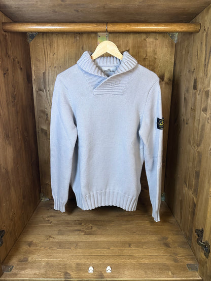 LIGHT BLUE WOOL CARDIGAN