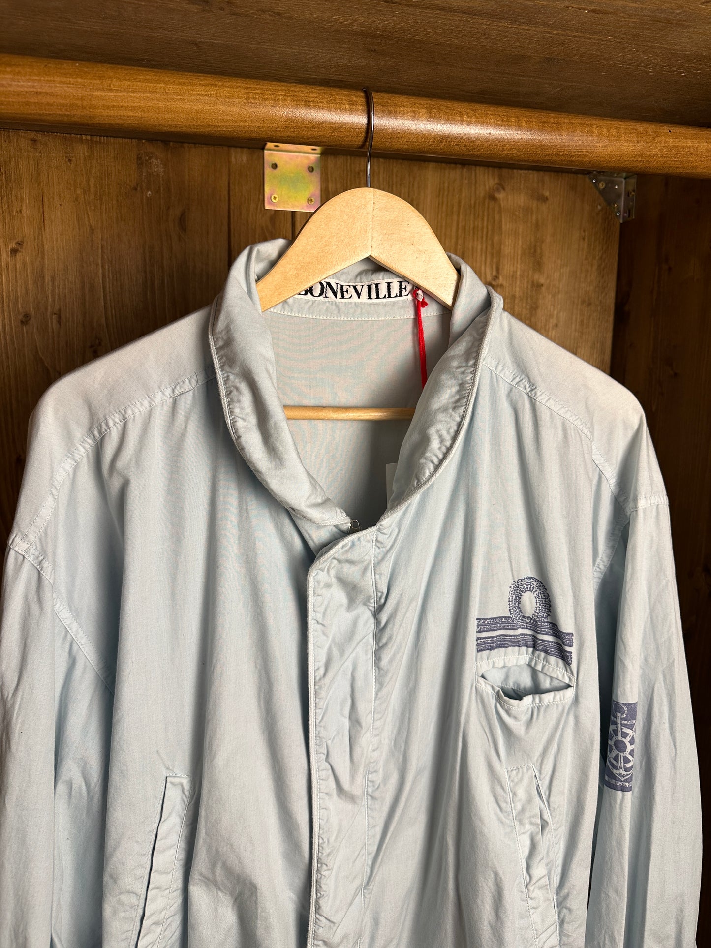 SS85 BONEVILLE LIGHT COTTON JACKET in Pastel Torqouise