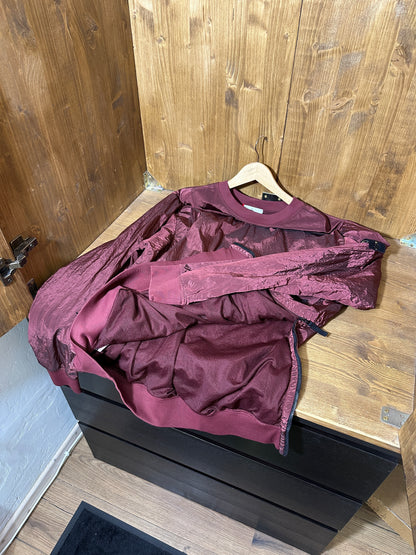 AW17 NYLON METAL CREWNECK in Flame Red