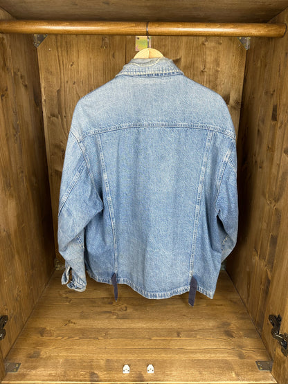 SS88 DENIM CARPENTER VULCANISED RUBBER ELBOW PATCH in Grey